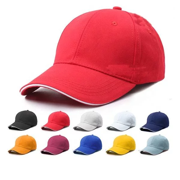 Custom Logo Cotton Sandwich Baseball Cap for Men and Women Sporty Style with Puff Printing Common Fa